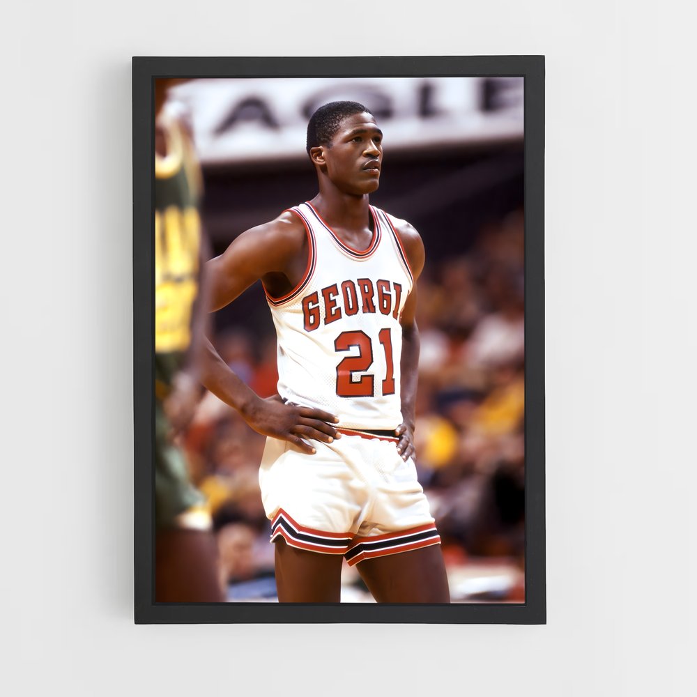 Poster Dominique le Dunk – affiche Basketball (vue 2)